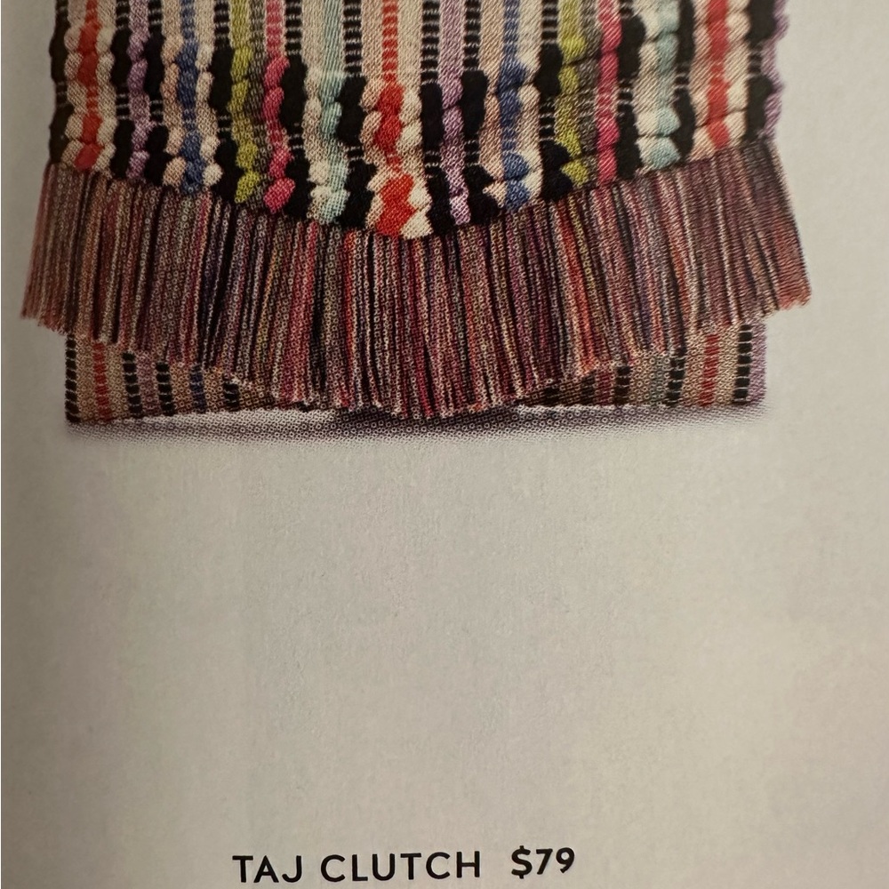 NEW Stella & Dot Multicolor TAJ clutch. Perfect statement piece for any outfit. - Picture 6 of 6